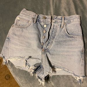 A Golde high rise Dee denim shorts